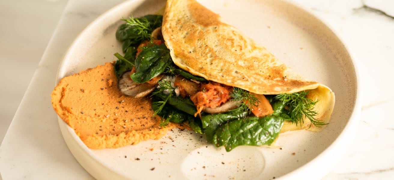photo of a very tasy omlette